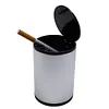 Car Ashtray Aluminum Alloy Auto Ashtray Smell Proof Windproof for Outdoor Travel