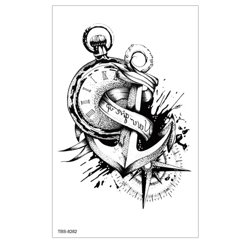 Waterproof Temporary Tattoo Sticker Lion Wolf Tiger Forest Tattoos Girl Mermaid Body Art Arm Fake Sleeve Tatoo Women Men