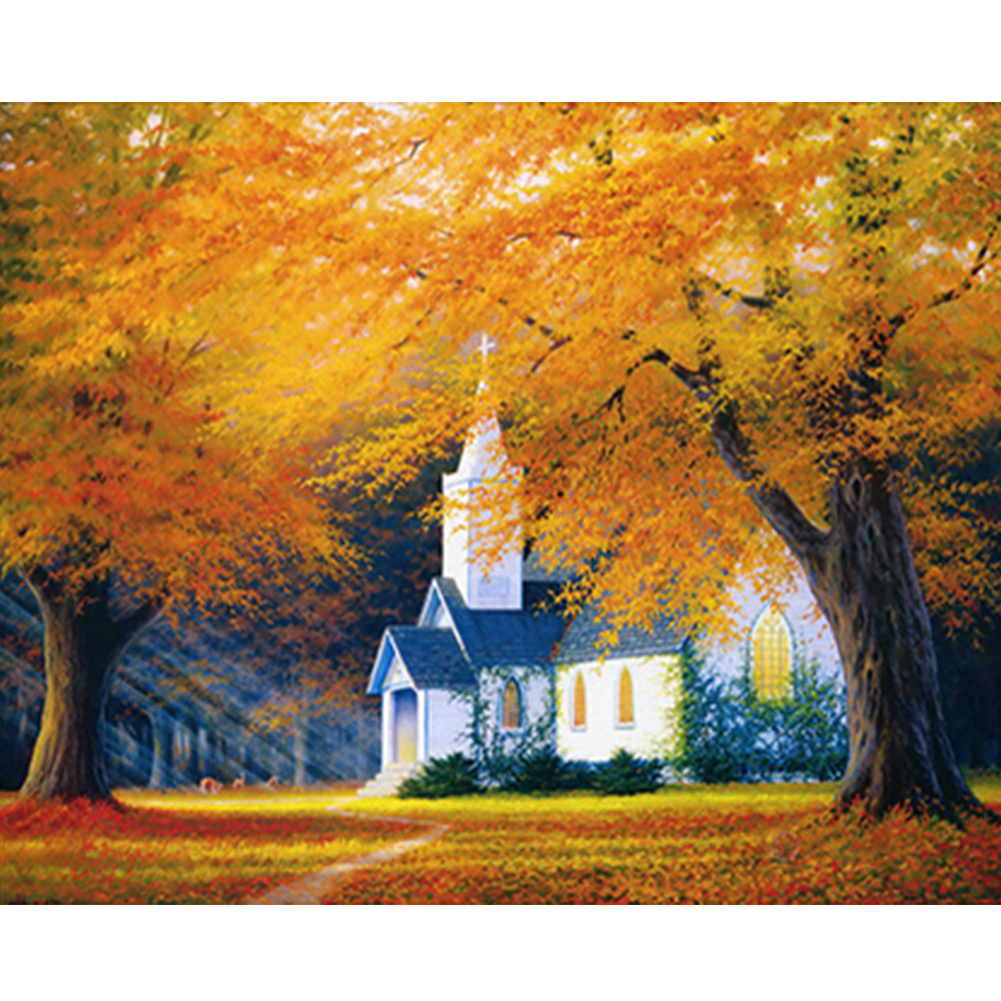 Autumn Maple Tree - Painting By Numbers - 50*40CM gbfke