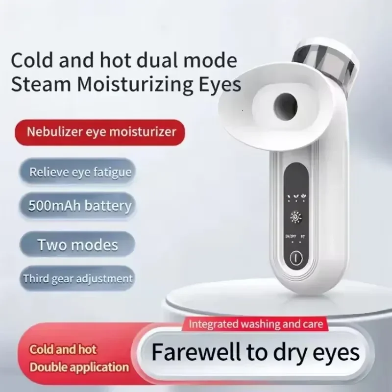 OEMG Heated Nano Eye Mist Sprayer Electric Eye Steamer With Warm Compress Moist Relief Dry Eyes Portable Eye Drops Tool 250627