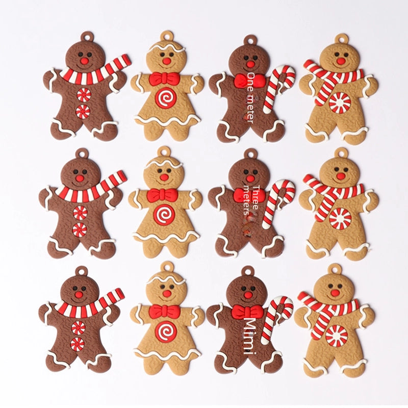 2022 New Christmas Tree Diy Pendant Gingerbread Man Twelve Source Manufacturers Christmas Scene Layout Pendant