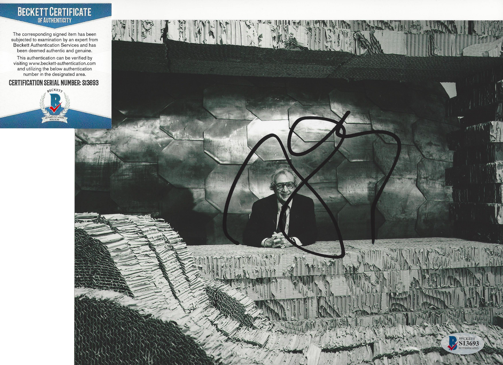 ARCHITECT FRANK GEHRY SIGNED 8X10 Photo Poster painting 3 GUGGENHEIM PROOF BECKETT COA BAS