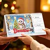 Owl Diamond Art Monthly Flip Tabletop Calendar January 2027 - December 2028 Small Desktop Calendar Planner 24 Months for Living Room Bedroom Office Desk Gift Giving