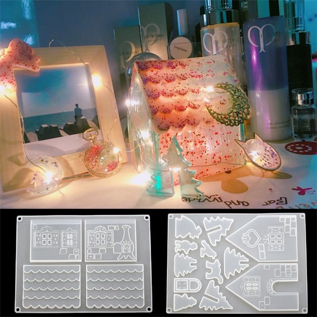 The Christmas House Silicone Resin Mold
