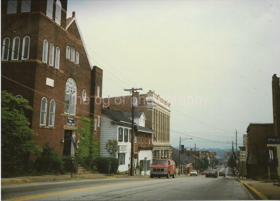 MT. PLEASANT PENNSYLVANIA Town View FOUND Photo Poster painting Color Snapshot Rural 03 22 V