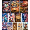 Independence Day Full DIY 5D Round Drill Diamond Painting Kit Large Size 40x60cm Diamond Dots Paintings Picture Arts Craft for Adults/Beginners Home Decor