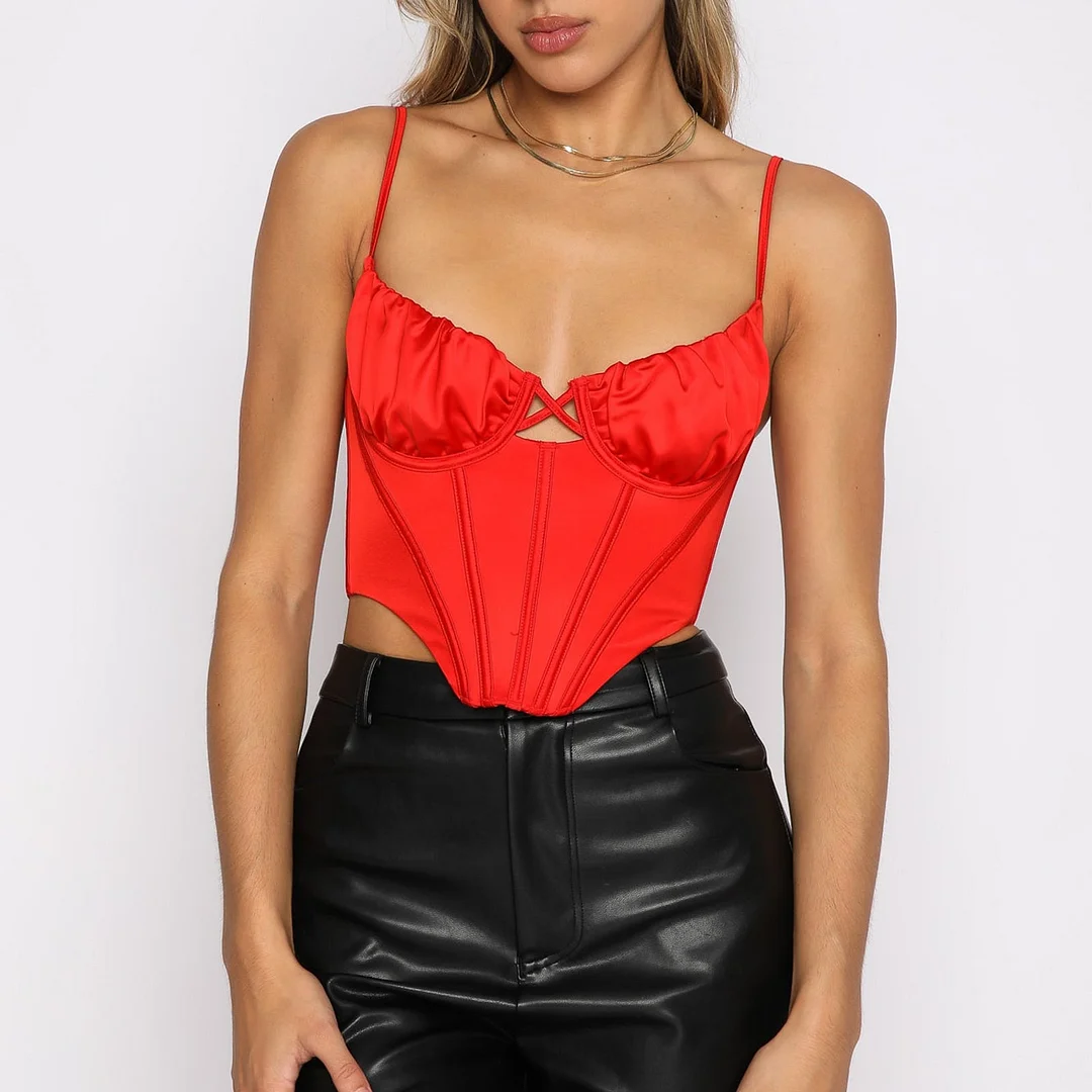 wsevypo Women Spaghetti Strap Knitted Camisoles Summer Casual Solid Color V-Neck Vest Tops Office Lady Hollow Out Crochet Camis