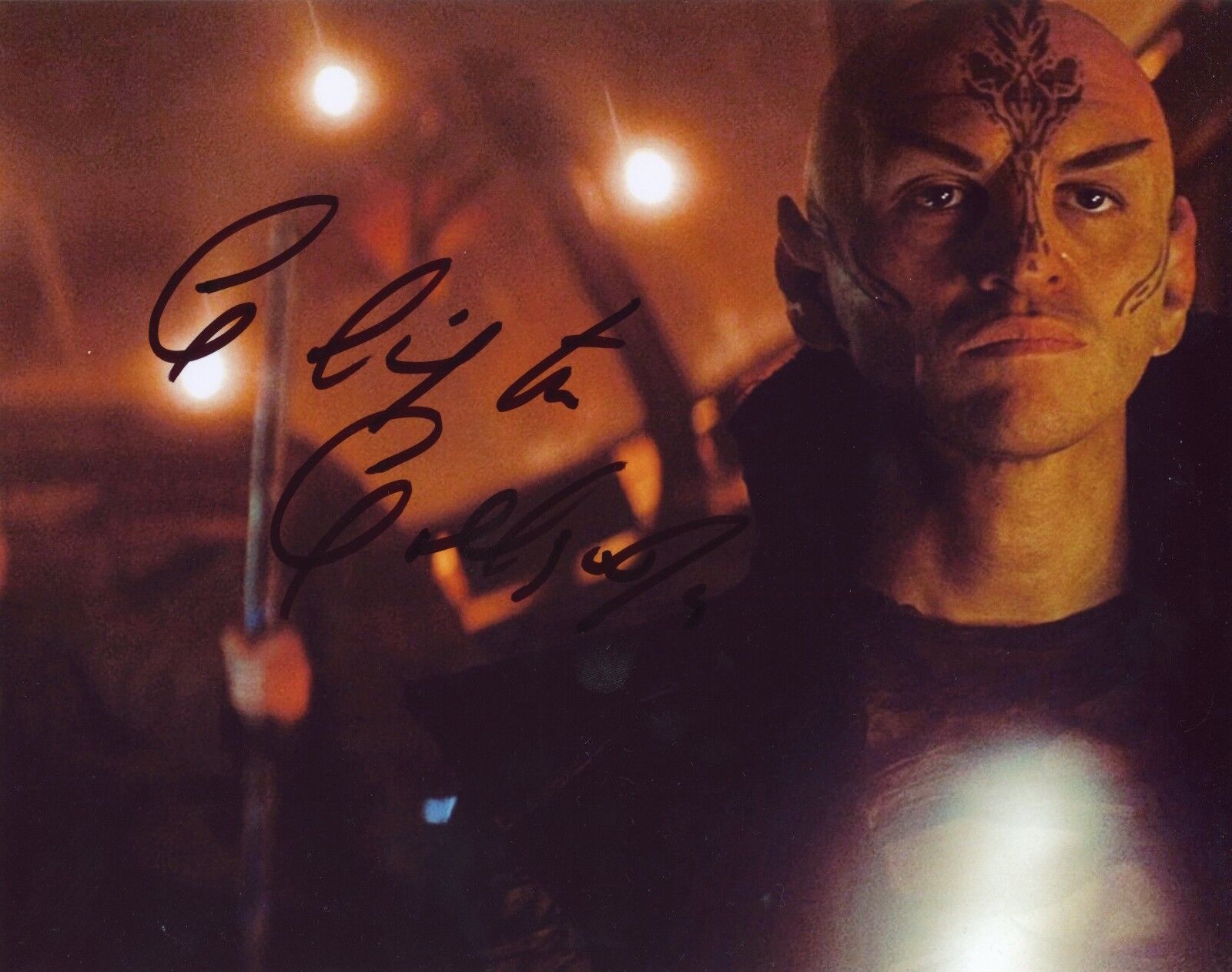 ~~ CLIFTON COLLINS JR. Authentic Hand-Signed Star Trek 2009 Ayel