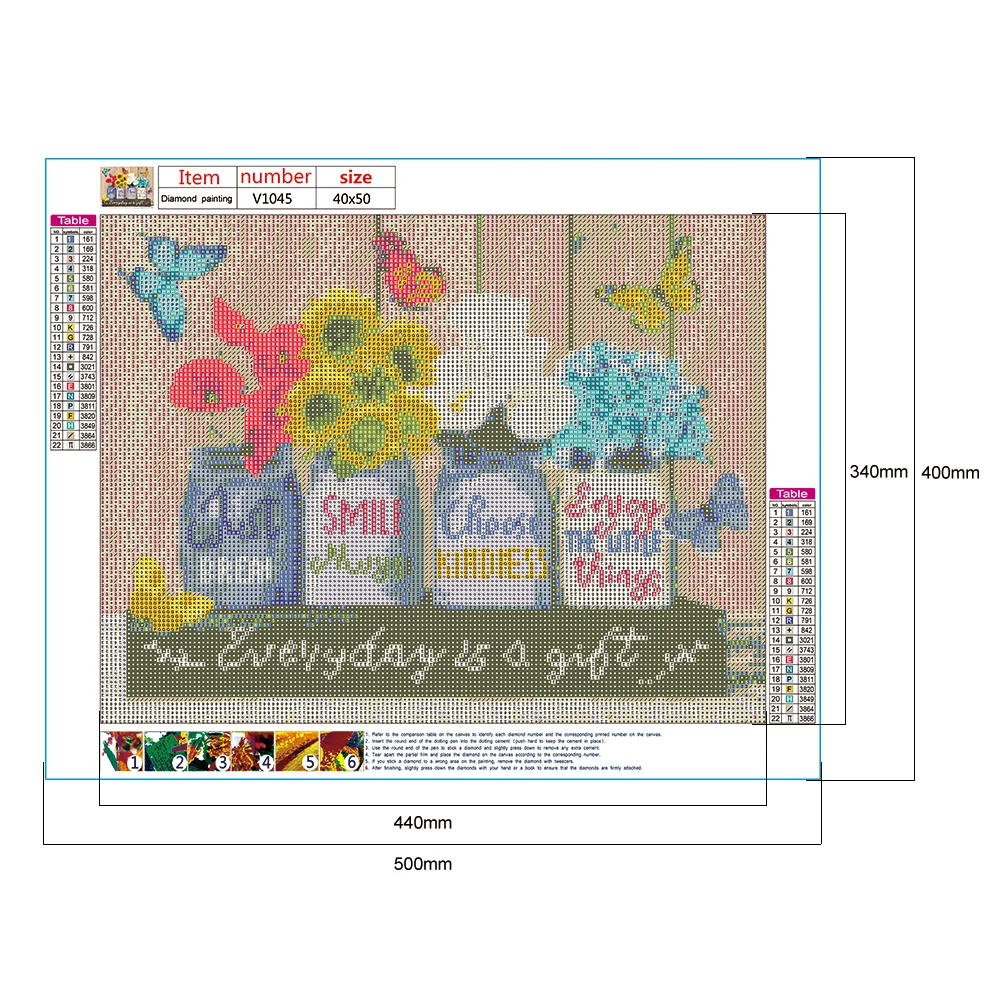 Diamond Painting - Full Round Drill - Flower Saying(50*40cm)