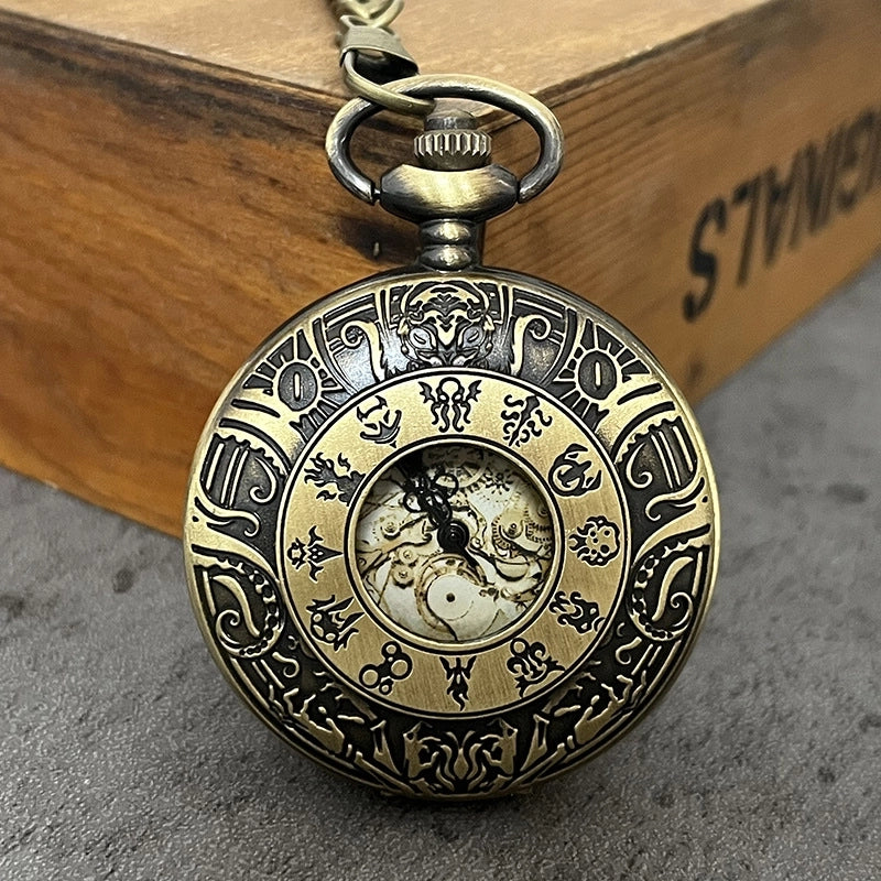Vintage Style Solid Color Quartz Pocket Watch Women's Watches