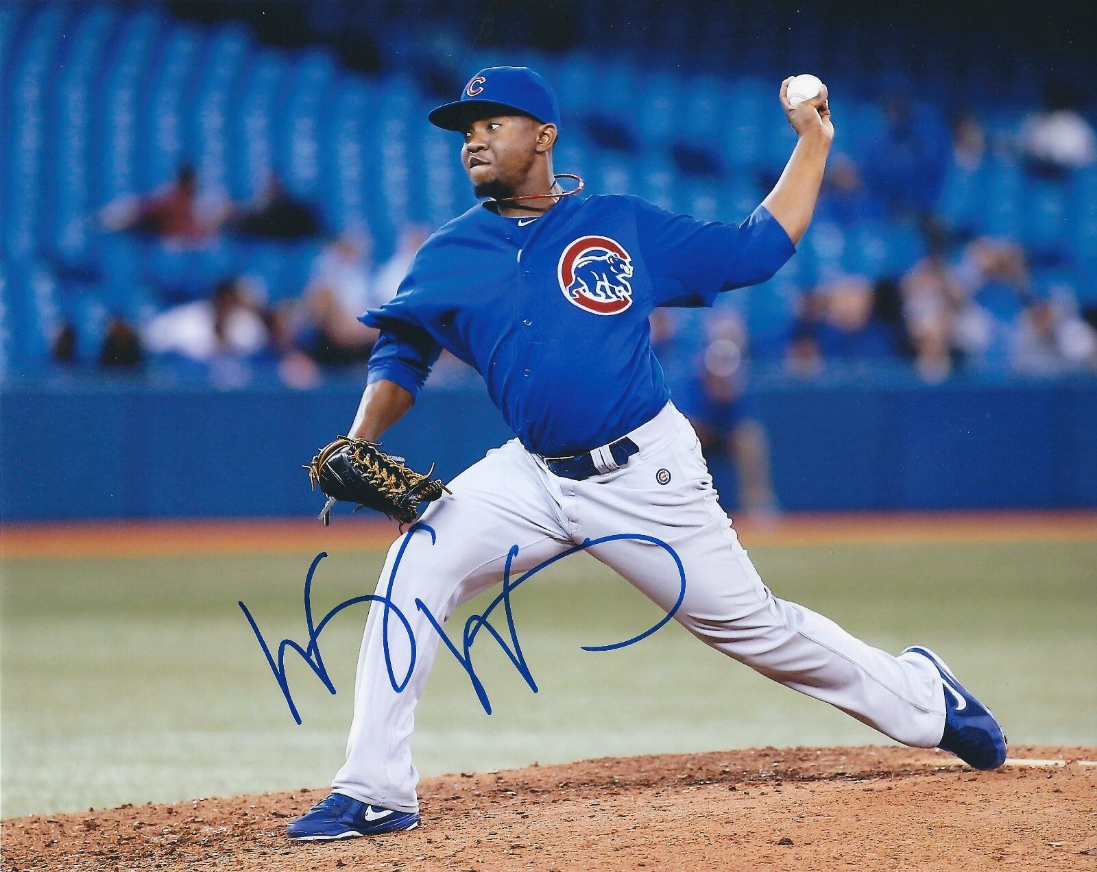 Signed 8x10 WESLEY WRIGHT Chicago Cubs Autographed Photo Poster painting- COA