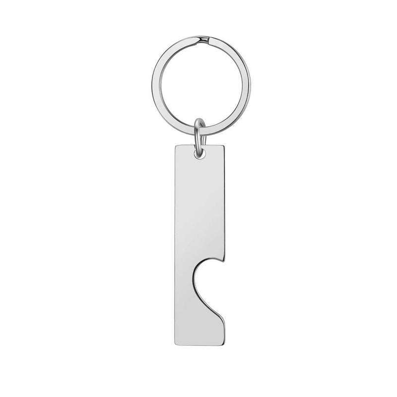 Minimalist Heart Shape Solid Color 201 Stainless Steel Unisex Keychain