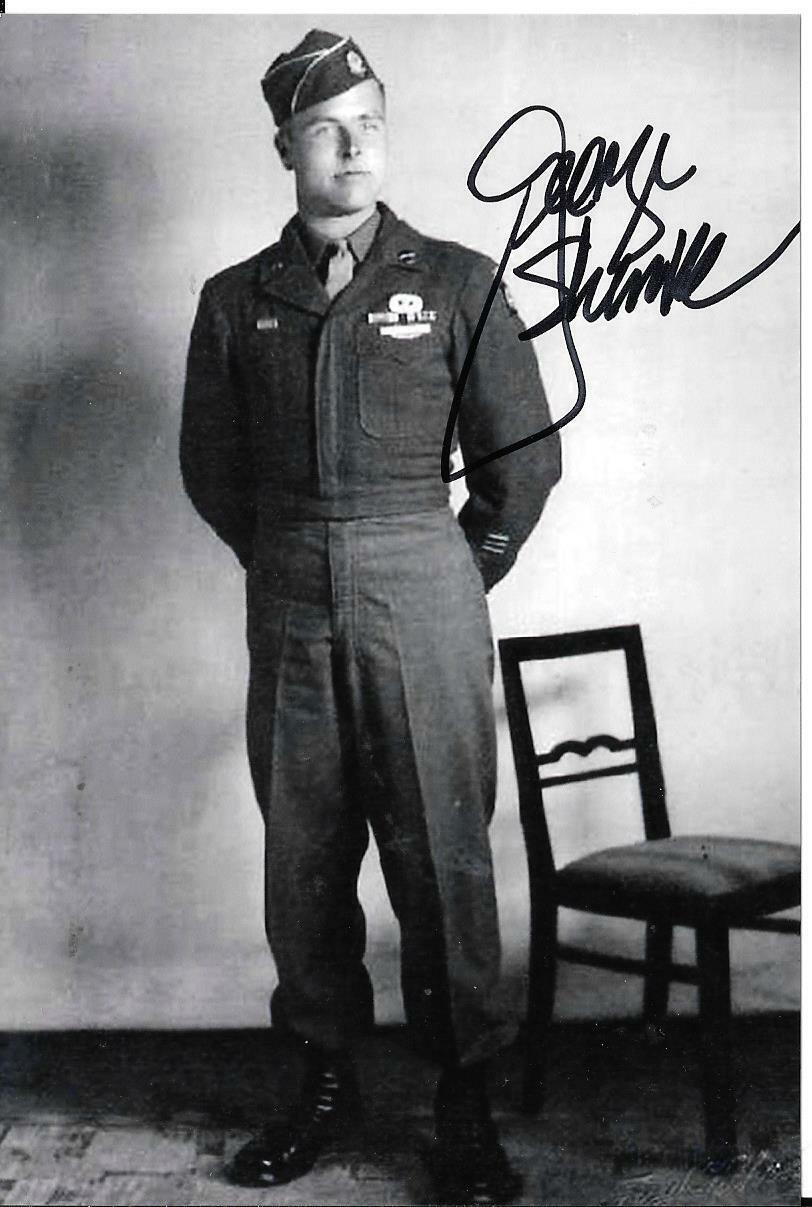 GEORGE SHENKLE 82ND AIRBORNE 508 PIR D-DAY VETERAN RARE SIGNED Photo Poster painting