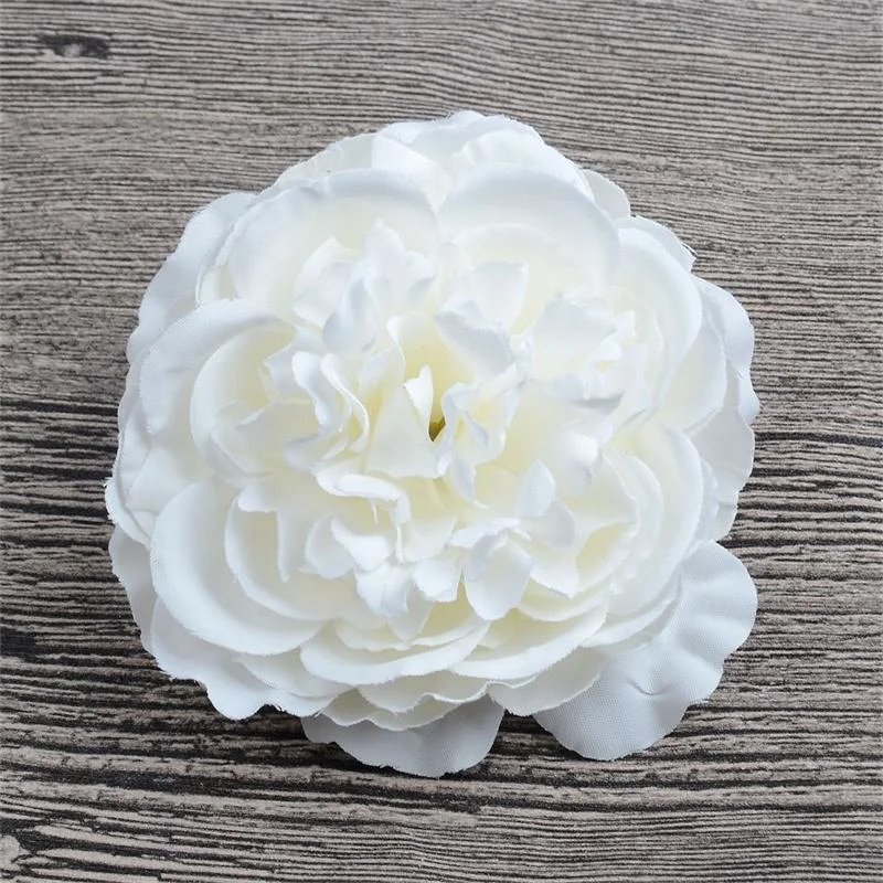 50/100pcs 8cm Large Peony Artificial Silk Flower Head For Wedding Party Decoration Diy Scrapbooking Christmas Items Fake Flowers