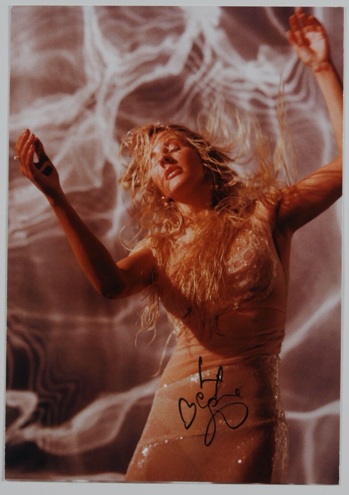 ELLIE GOULDING JSA BRIGHTEST BLUE LIMITED RECORD AUTOGRAPH SIGNED ART CARD