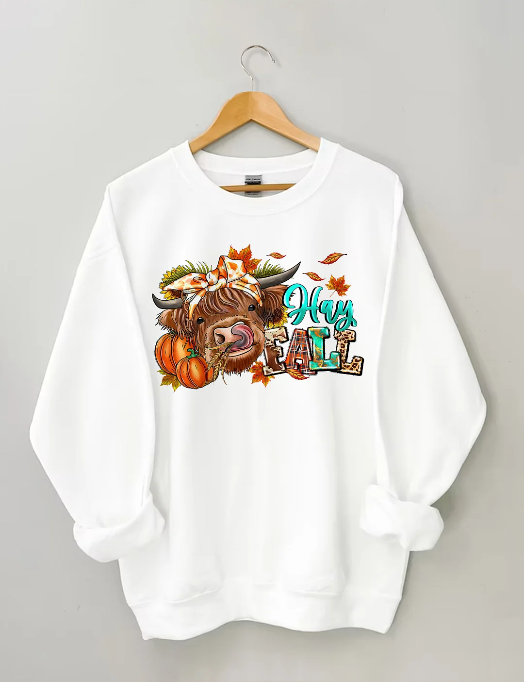 Hay Fall Cow Sweatshirt