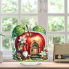 Diamond Painting Acrylic Apple Cottage Tabletop Ornaments Kit