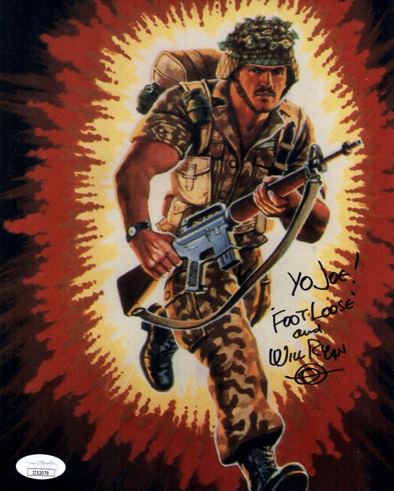 WILL RYAN Signed FOOTLOOSE G.I. Joe 8x10 Photo Poster painting Autograph JSA COA Cert