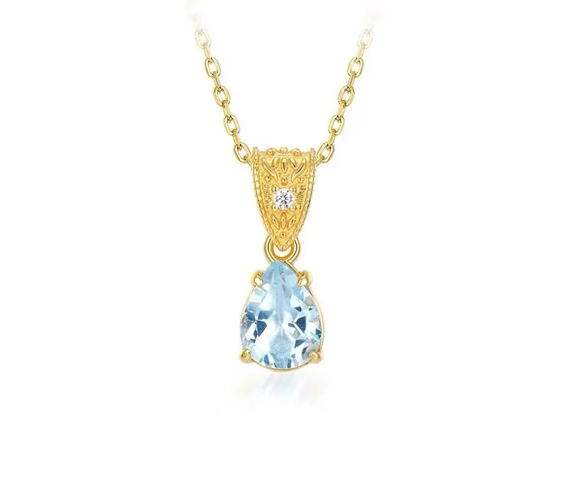 Natural Topaz Ice Dew Necklace