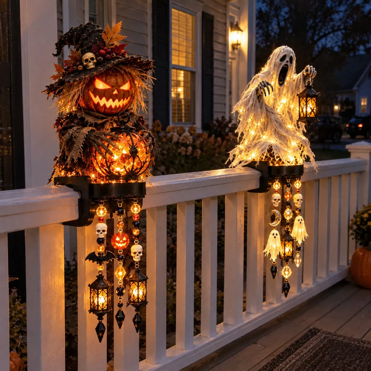 Halloween balcony display