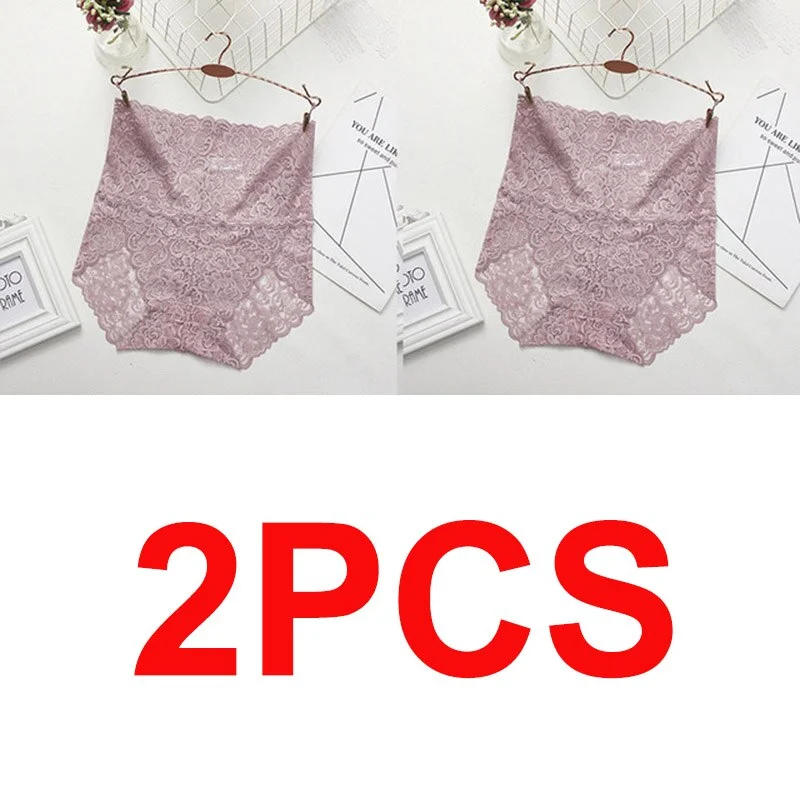 M-XXXL Women High Waist Lace Panties Sexy Underwear Women  Floral Transparent Lingerie Female Briefs Underpants Plus Size Pantys