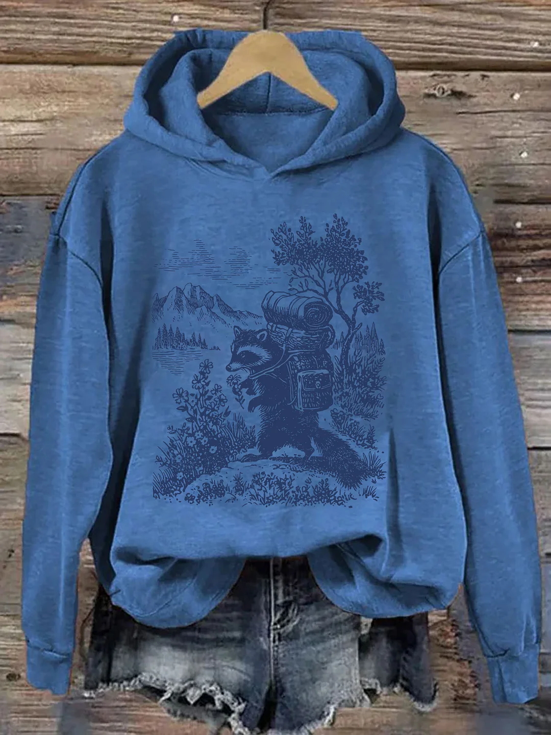 Raccoon Hiking Hoodie