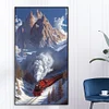 (40*70cm)Snow Train - Full Round Drill Diamond Painting