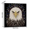 Kits d&rsquo;art pour peinture en perles DIY Noble Winged Bird avec cadre 11,81x11,81 pouces peintures en perles en pierres pr&eacute;cieuses, arts du tableau cr&eacute;atifs pour adultes d&eacute;butants d&eacute;coration murale