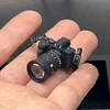 1/6 mini camera miniature ornament, lens can be replaced, tripod can be installed