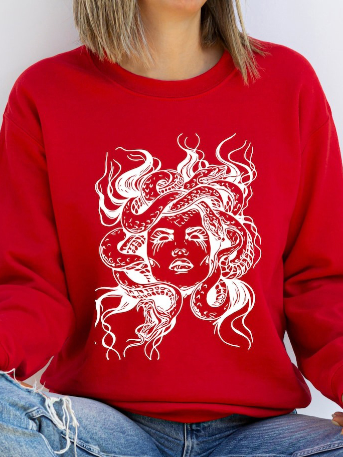 Medusa Snake Face Sweatshirt / TECHWEAR CLUB / Techwear