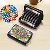 (US Local)Diamond Painting Card Holder Coin Purse Diamond Art Wallet for Women (Mandala)