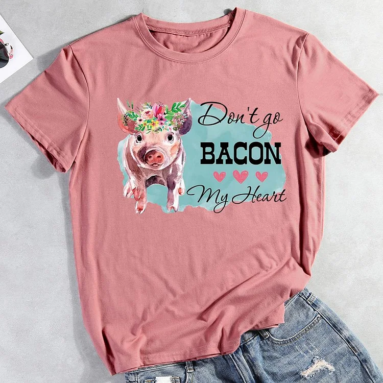 ANB -  Don't bacon my heart Farm T-shirt Tee -012098