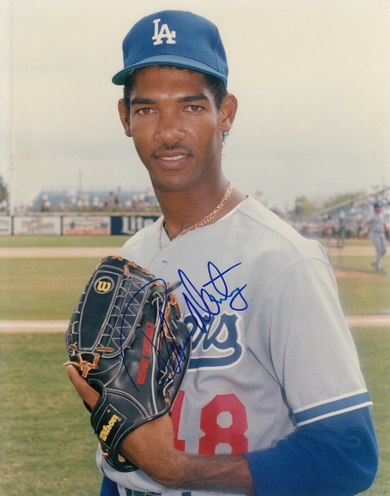 Roman Martinez #10 8x10 Signed w/ COA Los Angeles Dodgers 033119