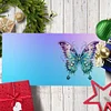 6pcs/set DIY Butterfly Special Shape Diamond Painting Greeting Card Kit(Blue)