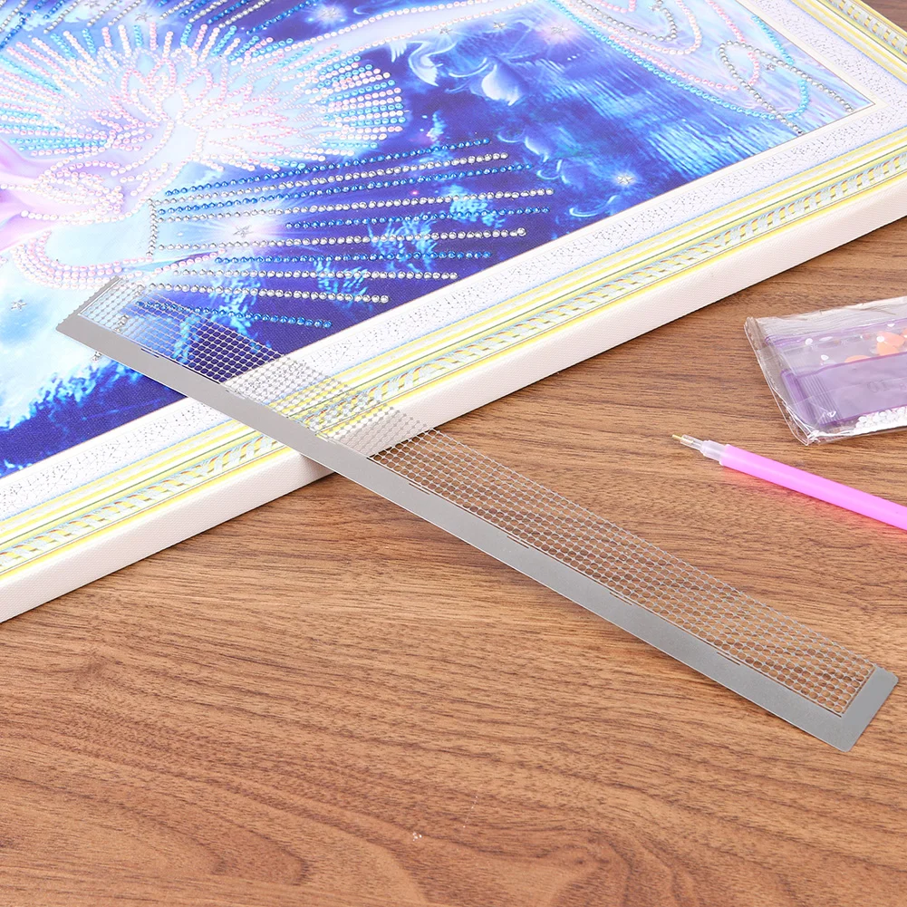 880 Holes Round Diamond Drawing Ruler Dot Drill Magic Mesh Ruler (140.5)