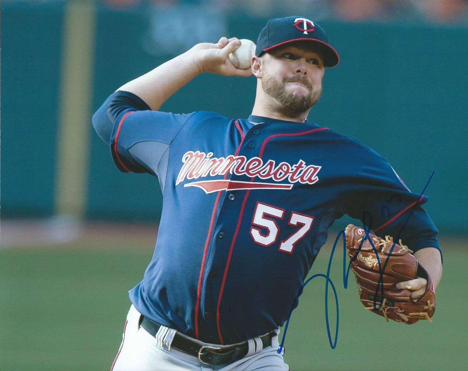 **GFA Minnesota Twins *RYAN PRESSLY* Signed 8x10 Photo Poster painting R3 COA**