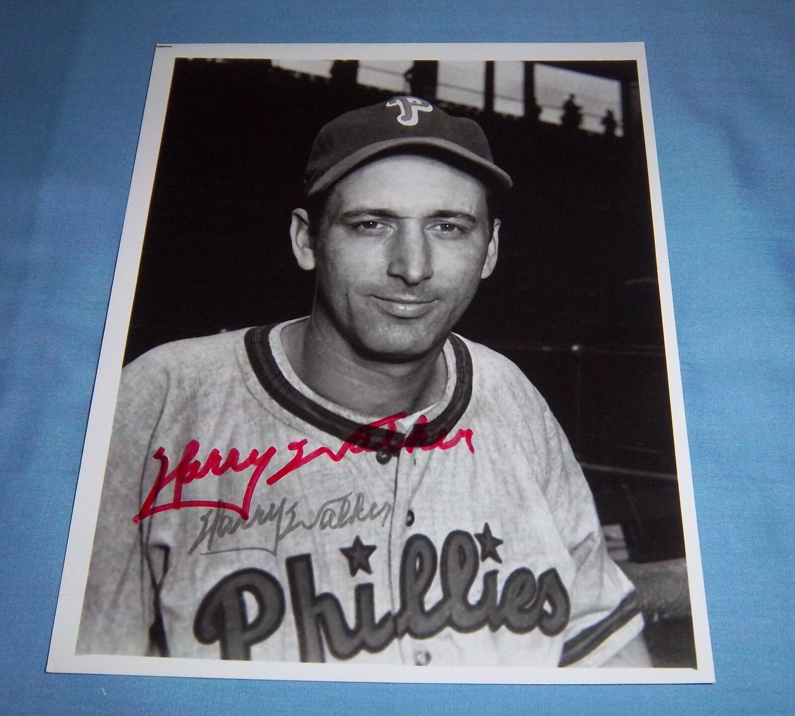 Philadelphia Phillies Harry Walker Signed Autographed 8x10 Photo Poster painting Deceased