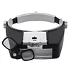 Hands Free Magnifier Adjustable Headband Lluminated Magnifier for Reading Repair