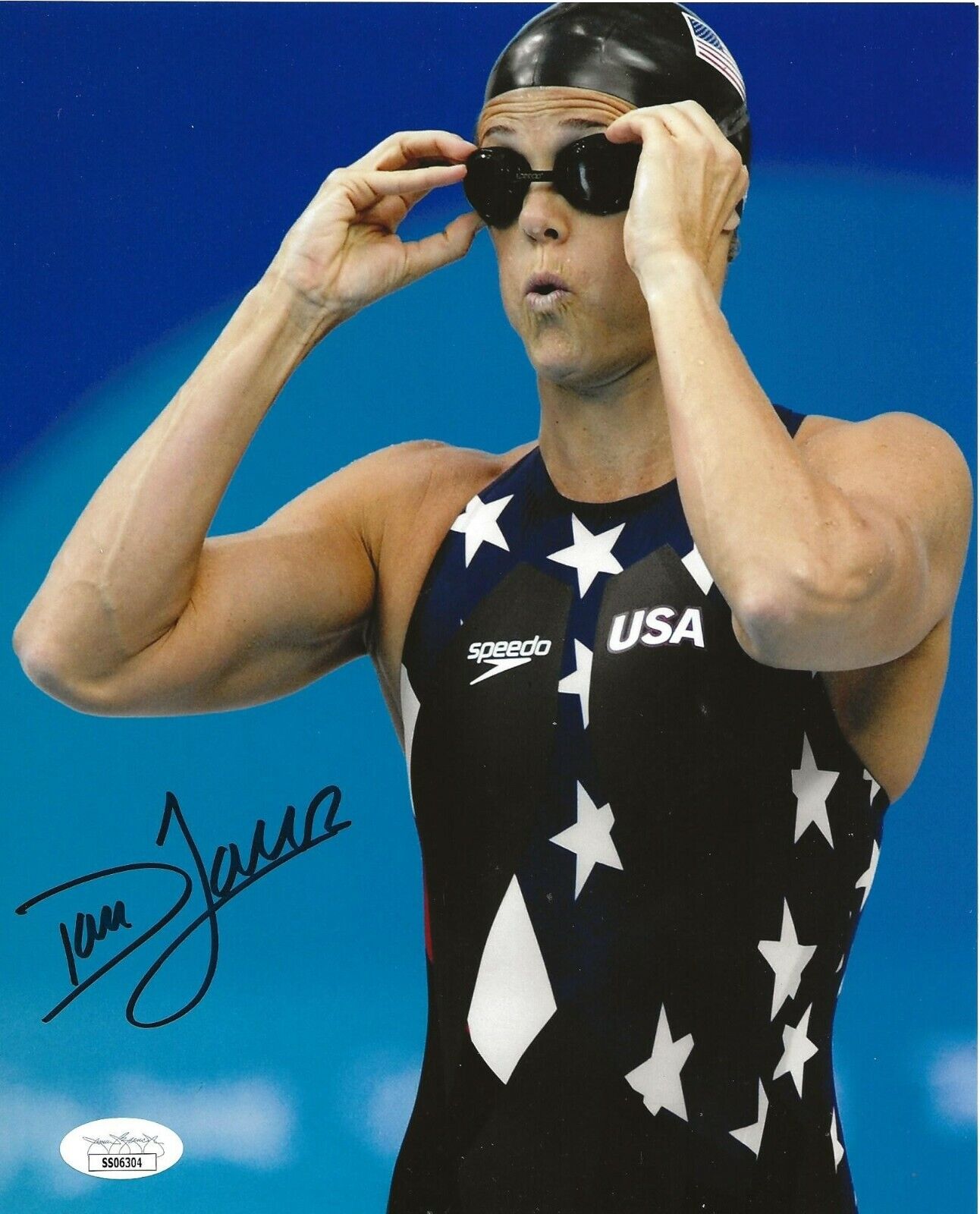 Dara Torres USA Olympic Gold Medal Swimmer signed 8x10 Photo Poster painting autographed 2 JSA