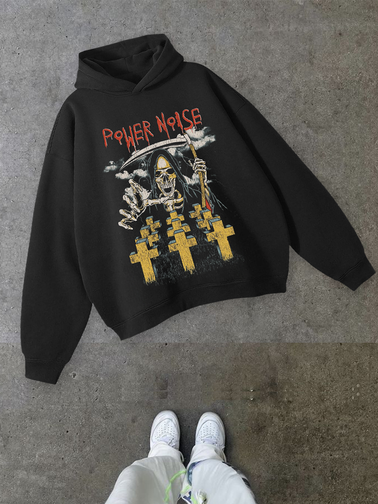 Power Noise Hooded Long-sleeve Sweatshirt