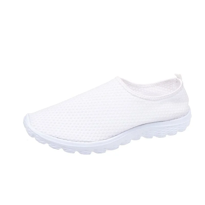 New Style Women Flats Shoes Nursing Heart Rate Printing Girls Casual Footwear Female Nurse Print Shoe Sneakers Light