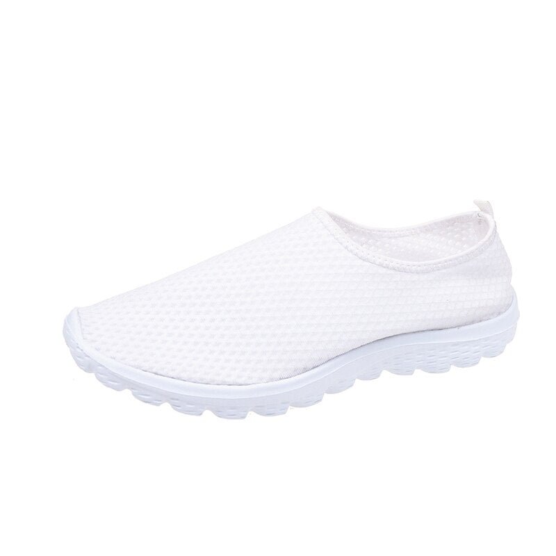 New Style Women Flats Shoes Nursing Heart Rate Printing Girls Casual Footwear Female Nurse Print Shoe Sneakers Light
