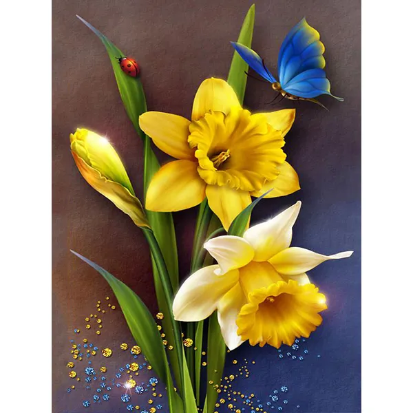 Diamond Painting - Full Round/Square Drill - Flower(30*40 - 50*60cm)