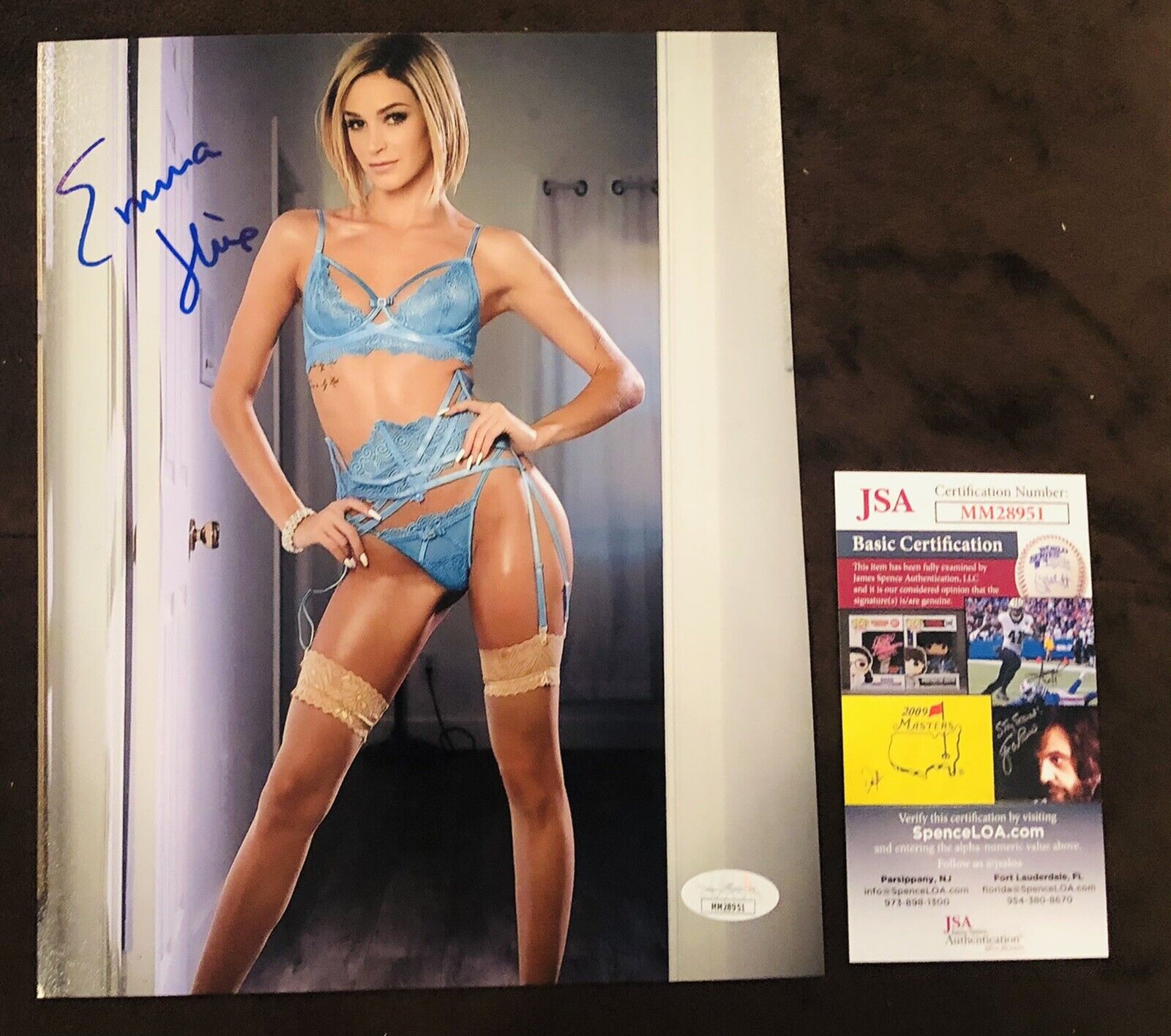 Emma Hix Signed 8x10 Photo Poster painting ADULT STAR AUTOGRAPH Penthouse JSA Rare