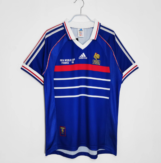 1998 France home retro Men's Football T-Shirt Thai Quality