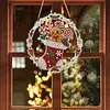 Christmas Ornament Diamond Painting Kit Stocking Gingerbread 9.45x9.45in