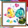 Bead Embroidery - Partial Printed 9CT Fish(27x27 CM)