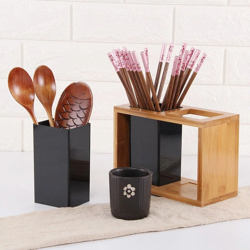 Bamboo Kitchen Cutlery Holder