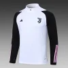2023/2024 Juventus Half-Pull Training Suit White Football Shirt 1:1 Thai Quality Set
