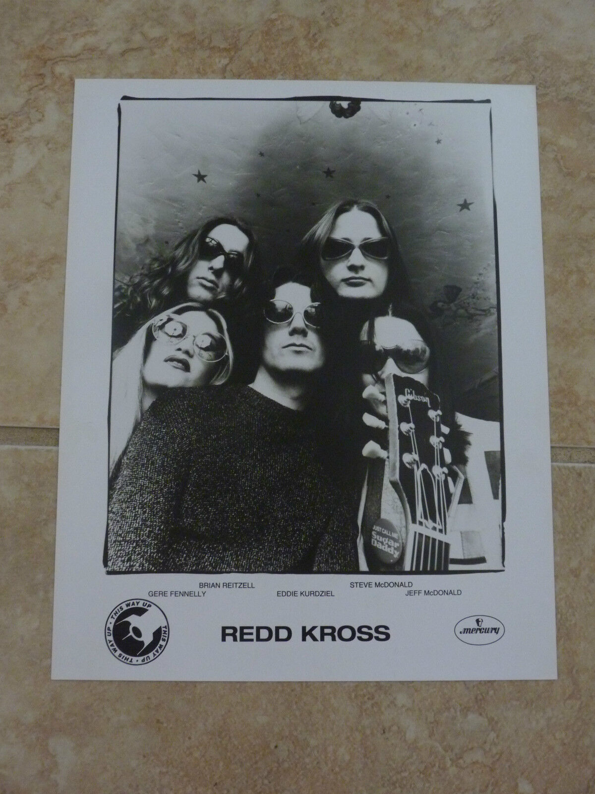 Redd Kross 8x10 B&W Publicity Picture Promo Photo Poster painting